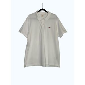 Levi's white cotton short sleeves polo shirt size XL